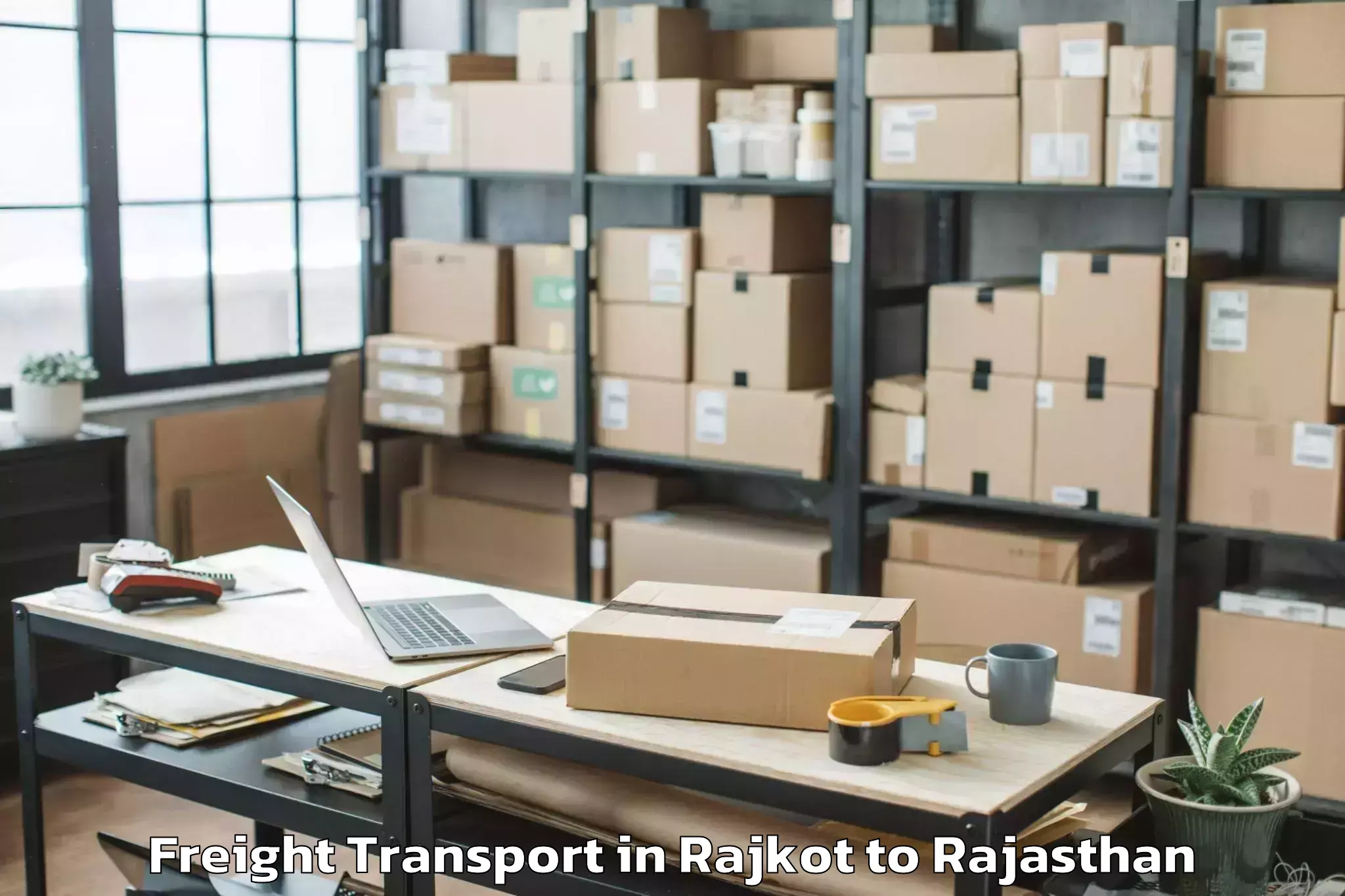 Book Rajkot to Achrol Freight Transport Online